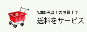 ５０００円以上のお買上で送料をサービス